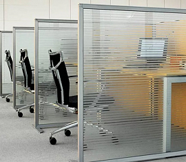 Перегородки между столами в офисе