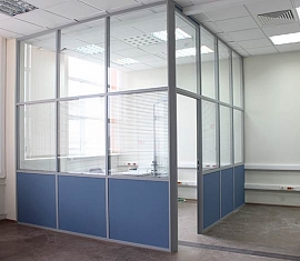 Перегородки офисные комбинированные